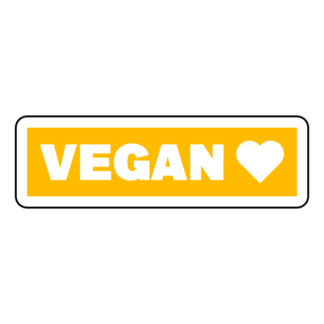 Vegan Sticker (Yellow)